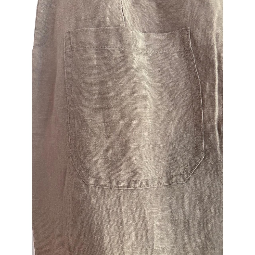 Coldwater Creek Capri Womens Size P6 Brown Linen Rayon Drawstring Casual Relaxed - Picture 7 of 12